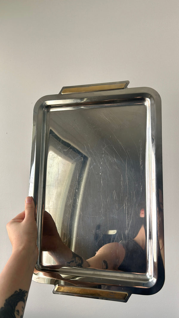 Italian Stainless Steel Big Tray