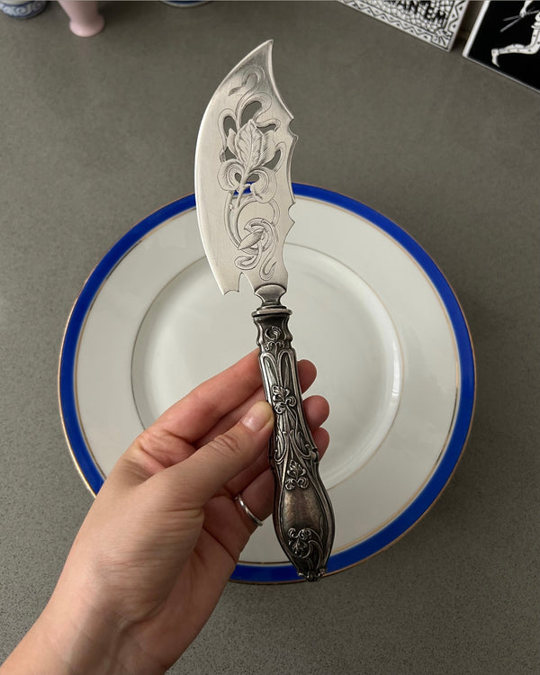 Rare Silver Plated Art Nouveau Cake Server
