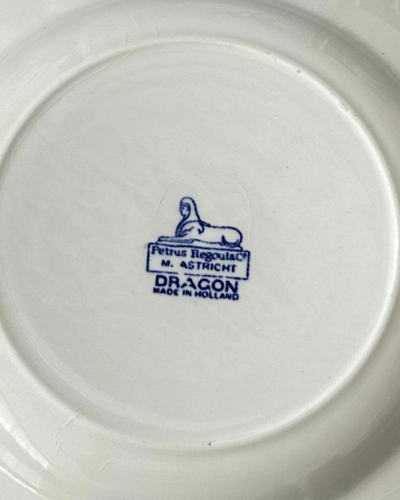 Petrus Regout Maastricht “Dragon” Blue & White Plate