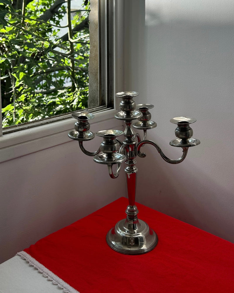 Silver Plated Candelabra (L)