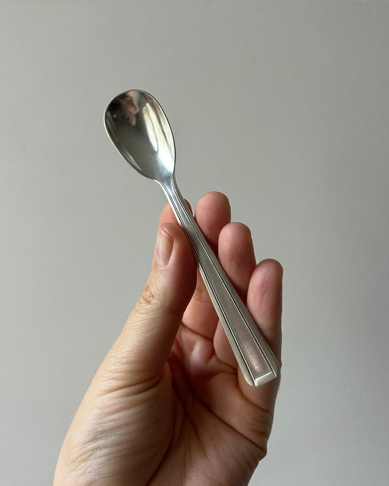 Silver Plated Egg Cup with Matching Spoon