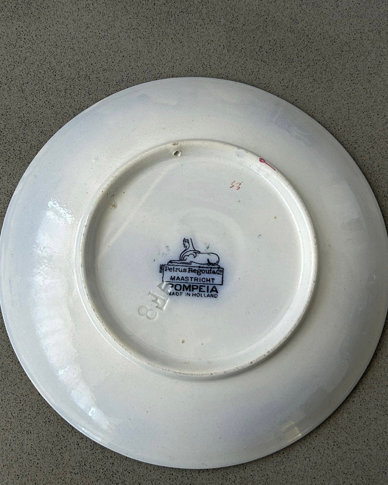 Antique P.Regout "Pompeia" Plate