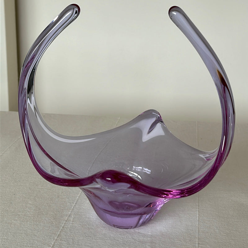 Murano Glass Purple Centerpiece