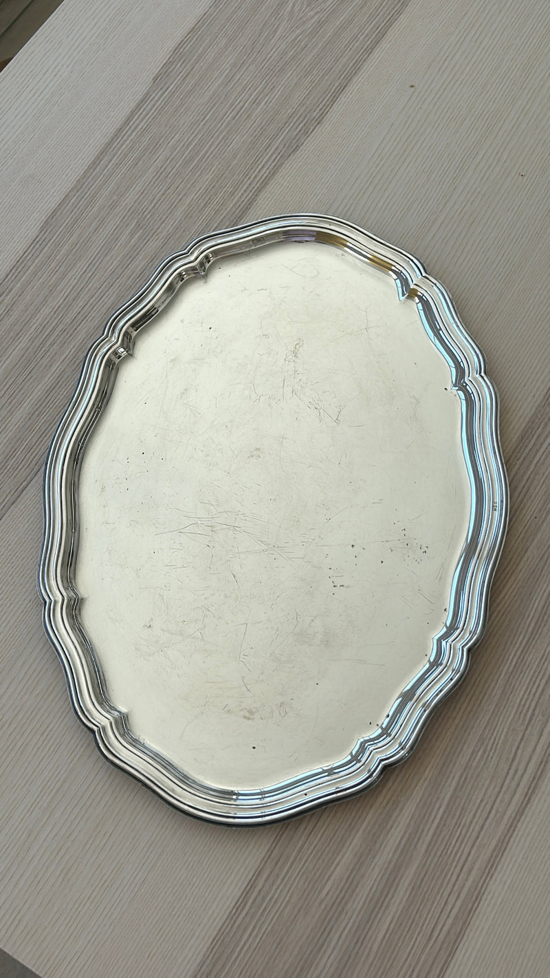 Big Silver Plated Serving Tray