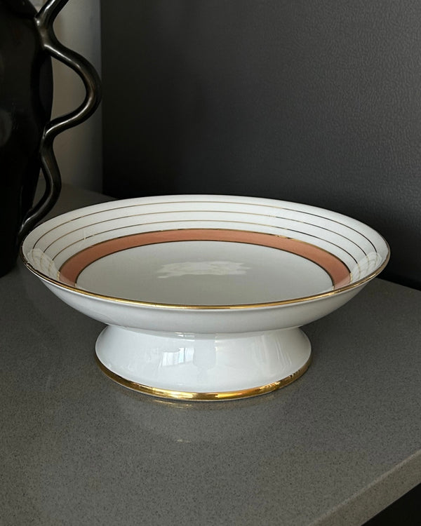 Limoges Porcelain Pedestal Bowl