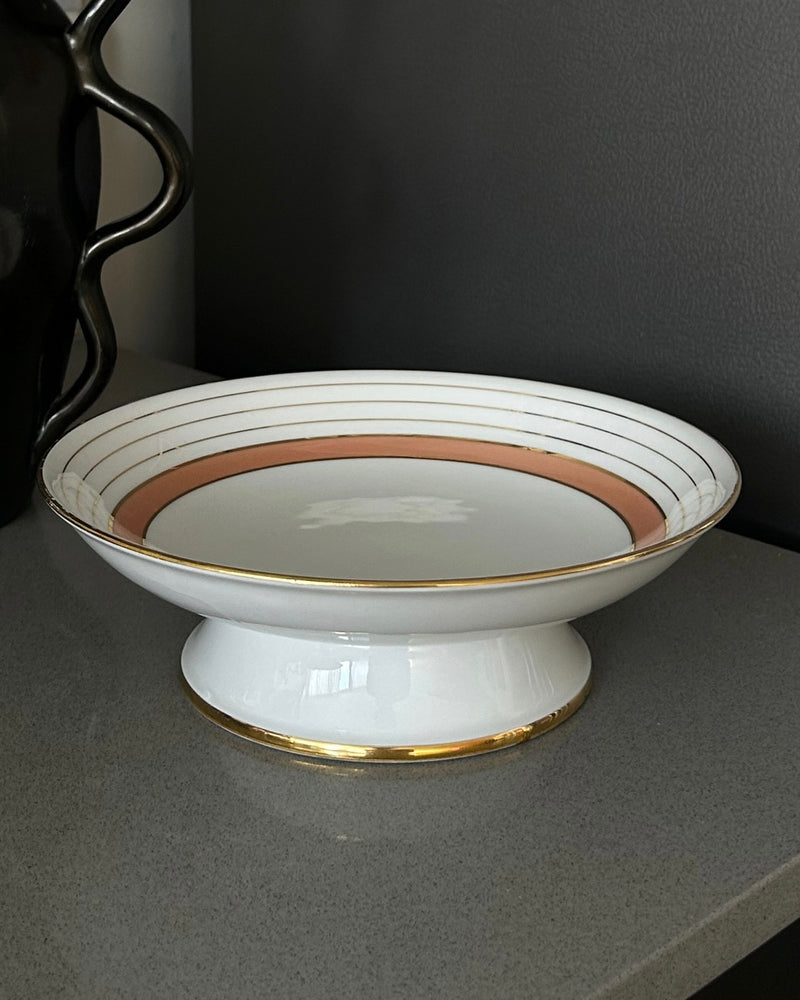 Limoges Porcelain Pedestal Bowl