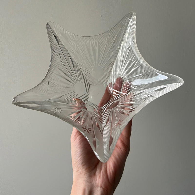 Star Shaped Crystal  Bowl