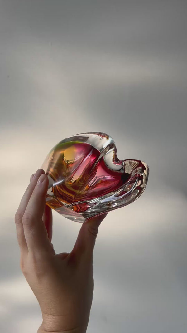 Rare Sommerso Art Glass Bowl by Josef Rozinek