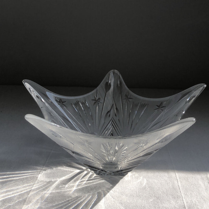 Star Shaped Crystal  Bowl