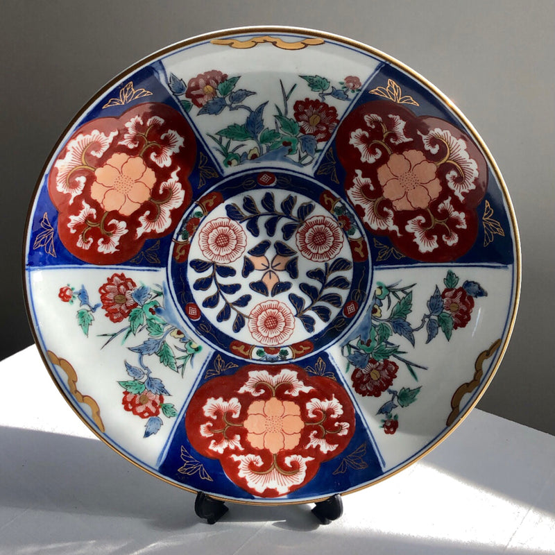 Rare Hand Painted Imari Big Decorative Plate